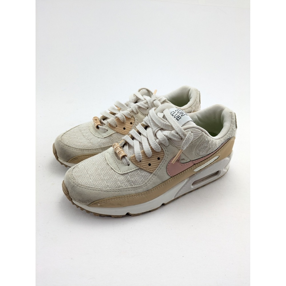 Womens Nike Air Max 90 SE Sun Club Beige White Casual Shoes DJ9997-101 Size 8.5 - Picture 5 of 7